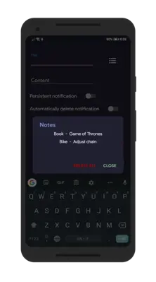 Push Notes android App screenshot 1